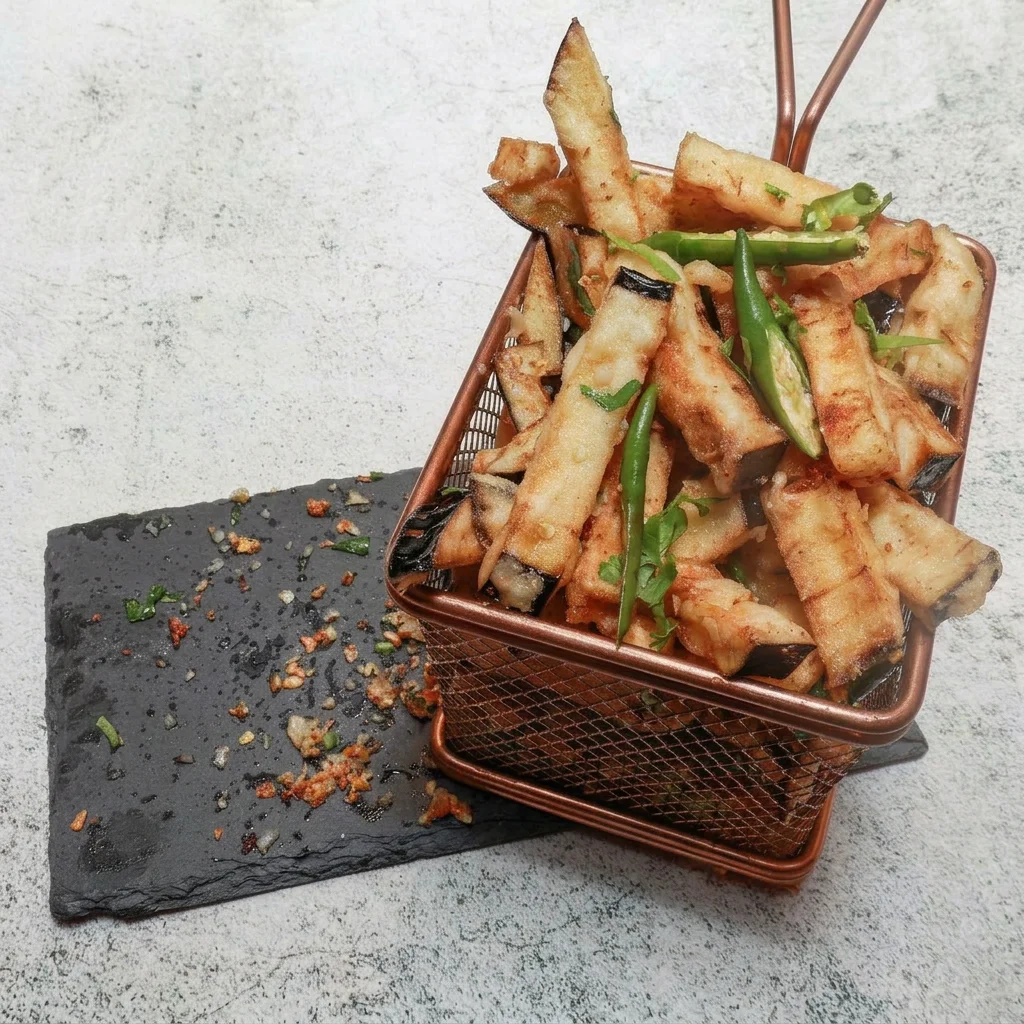 Crispy Chilli Aubergine Fingers